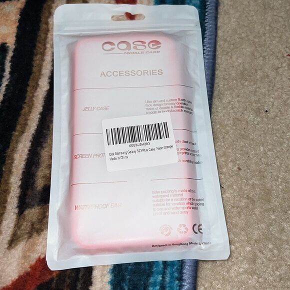 Oak Samsung Galaxy S23 Plus case, neon orange color - Picture 9 of 11